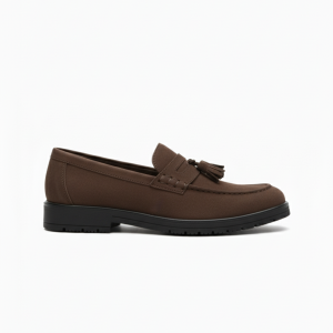 Filo Premium Brown Suede Tassel Loafer-Classic Elegance Mens Shoe